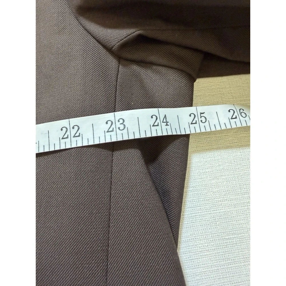 NWT ZARA X Harry Lambert Brown Contrast Suit Jacket Size US 44 EUR 54 Wool